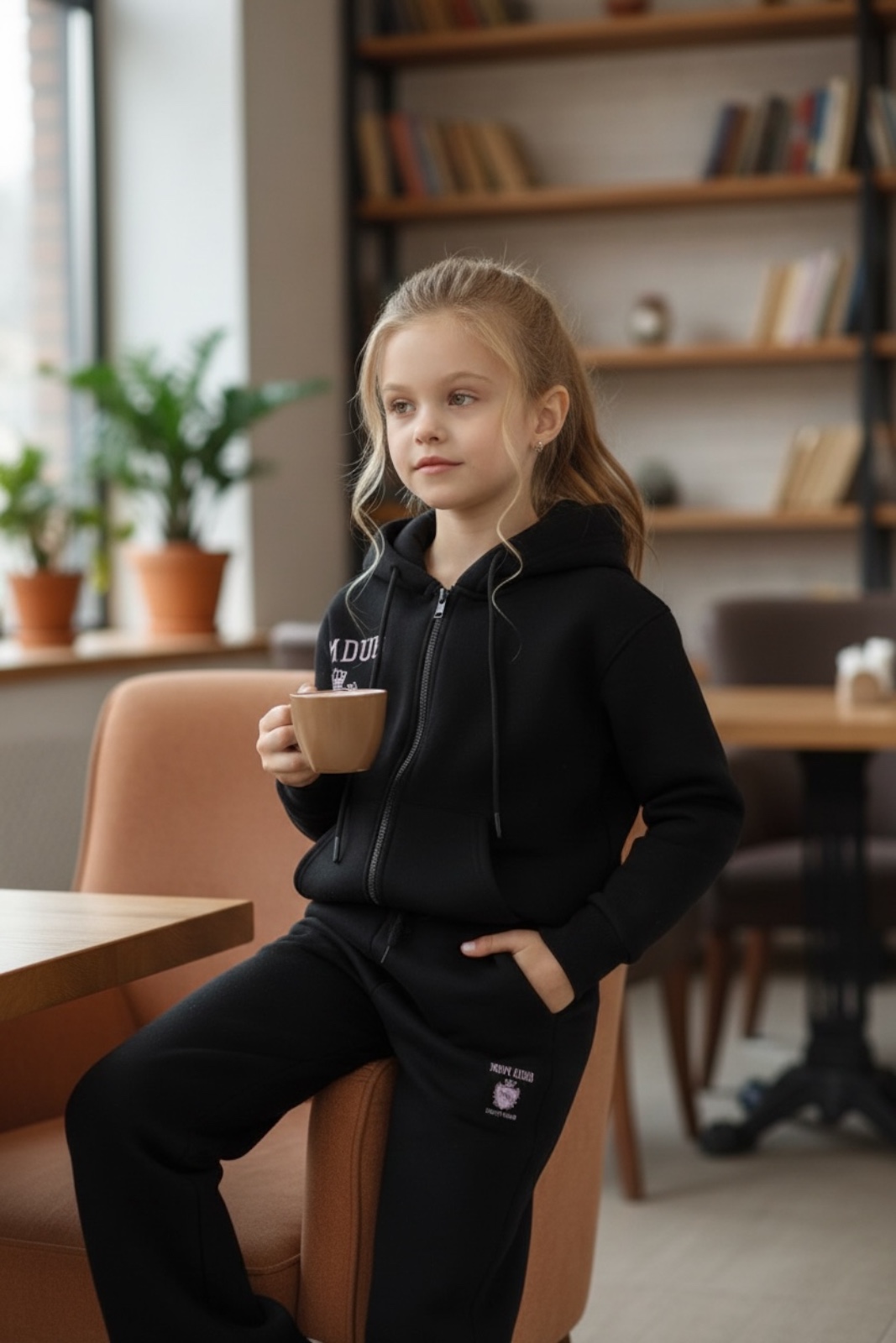 MBM Костюм теплий дівчинка на блискавці