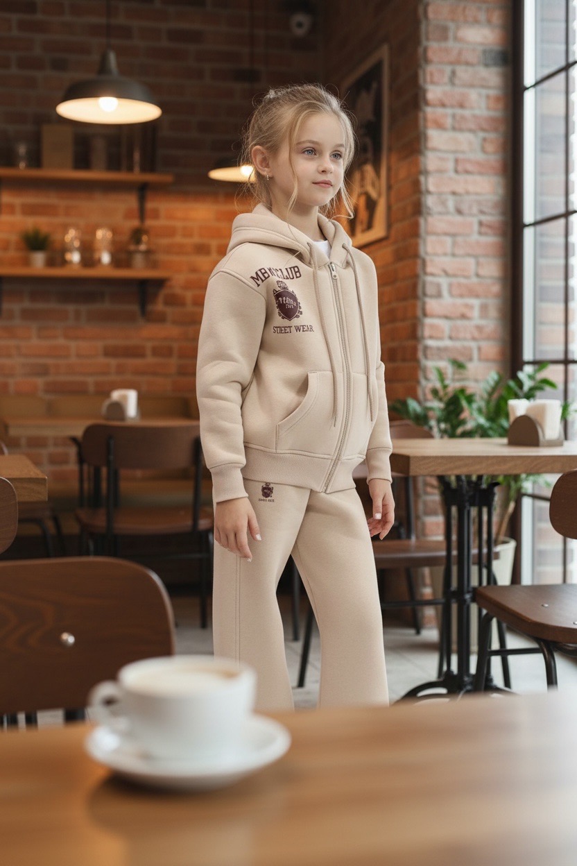 MBM Костюм теплий дівчинка на блискавці