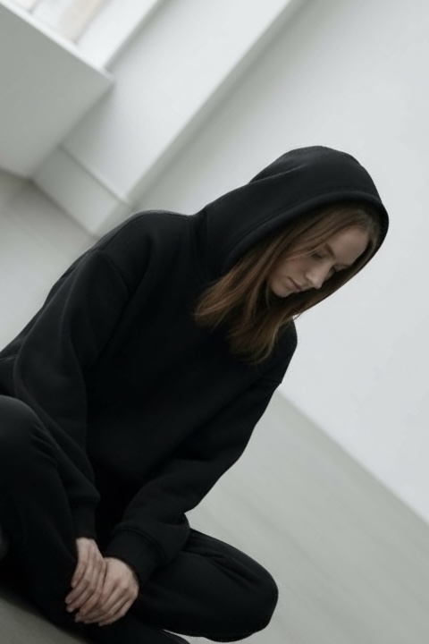 MBM Худі mbm чорна на дівчинку