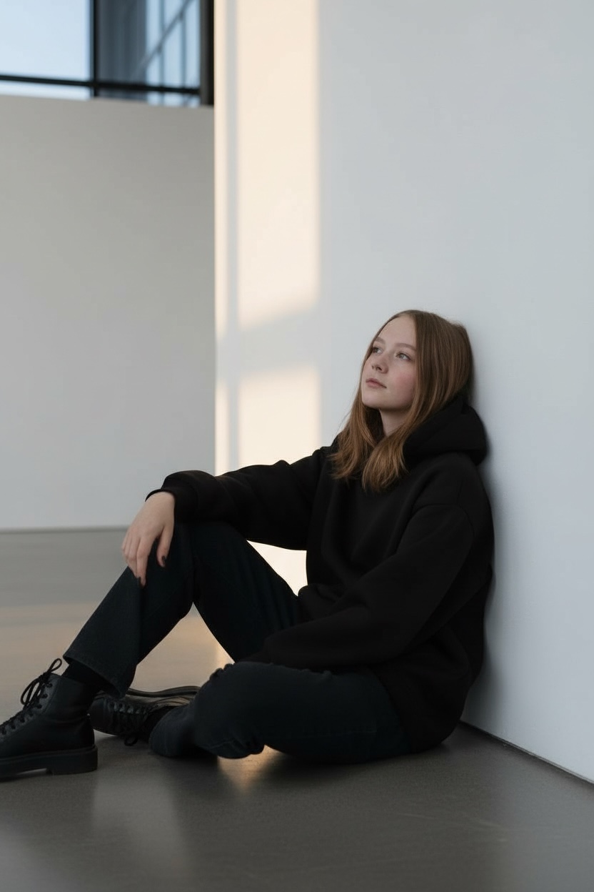 MBM Худі mbm чорна на дівчинку