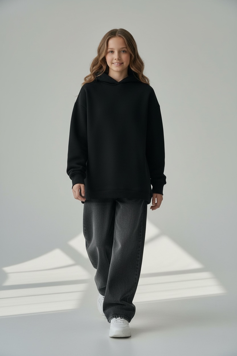 MBM Худі mbm чорний на дівчинку