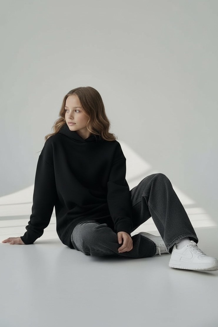 MBM Худі mbm чорний на дівчинку