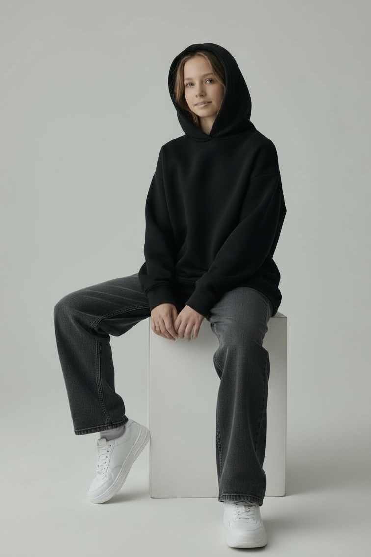 MBM Худі mbm чорний на дівчинку