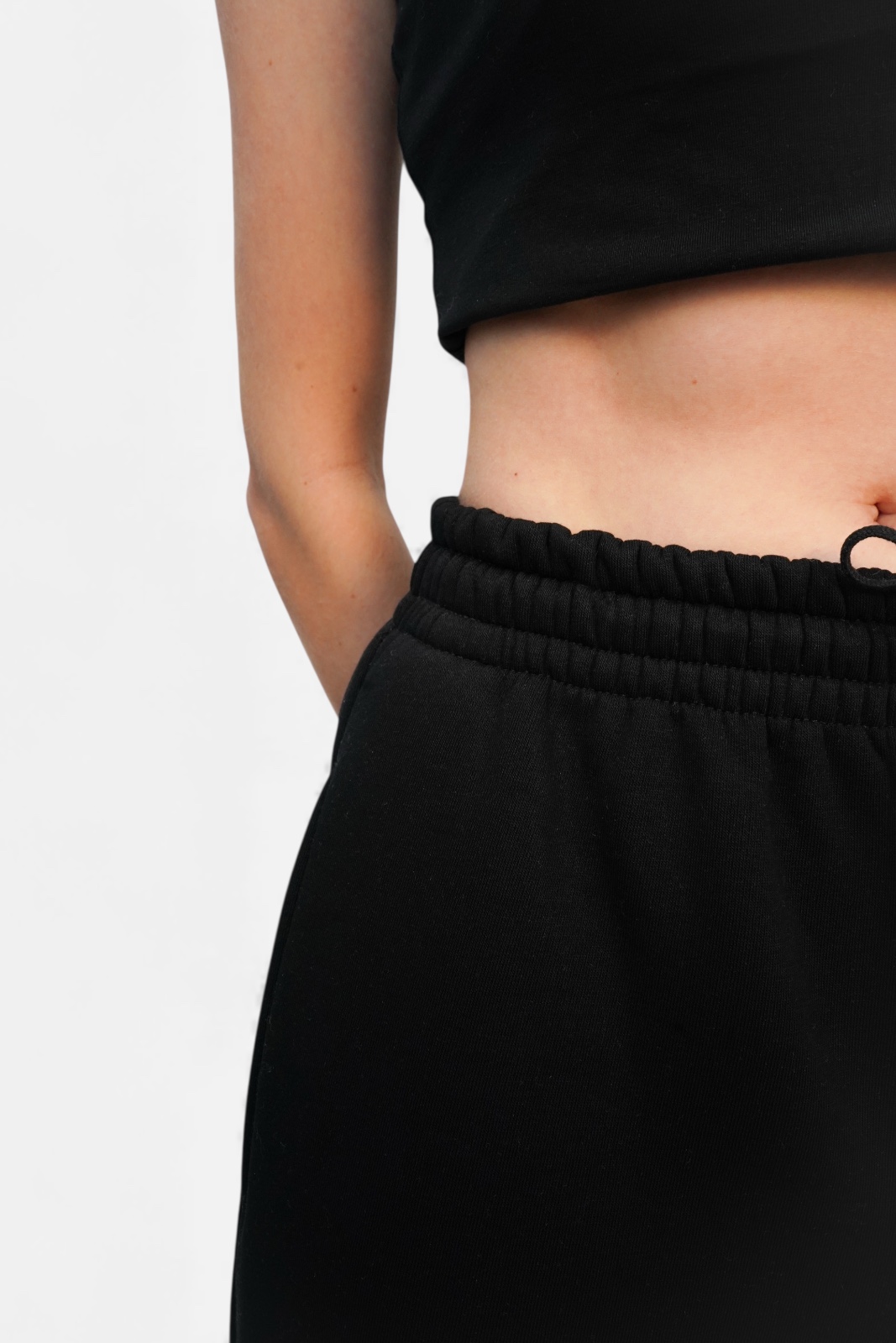 MBM Штани спортивні mbm чорні жіночі теплі