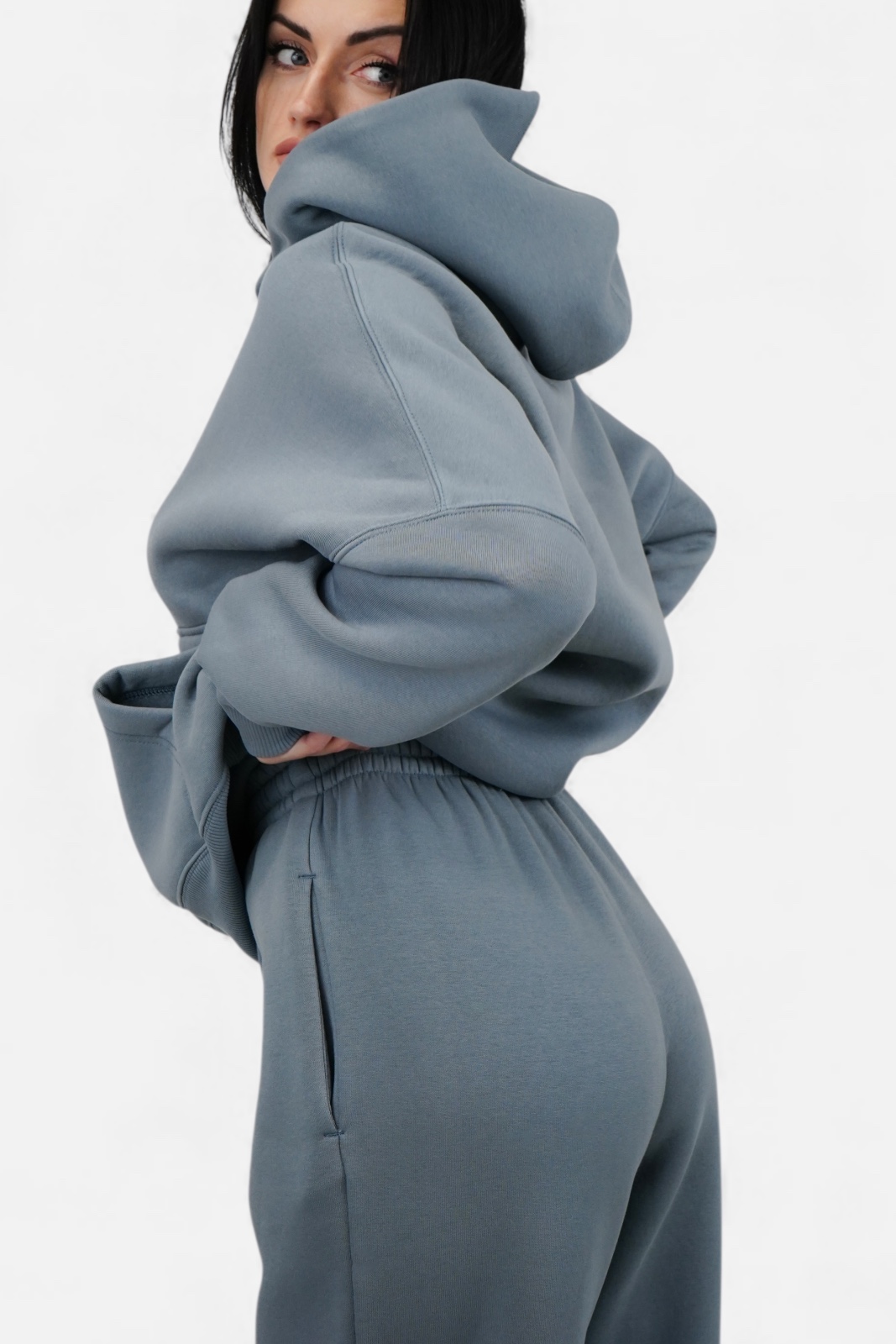 MBM Штани спортивні mbm сірі жіночі теплі