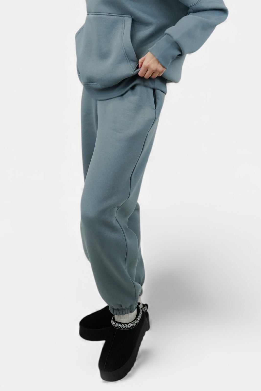 MBM Штани спортивні mbm сірі жіночі теплі