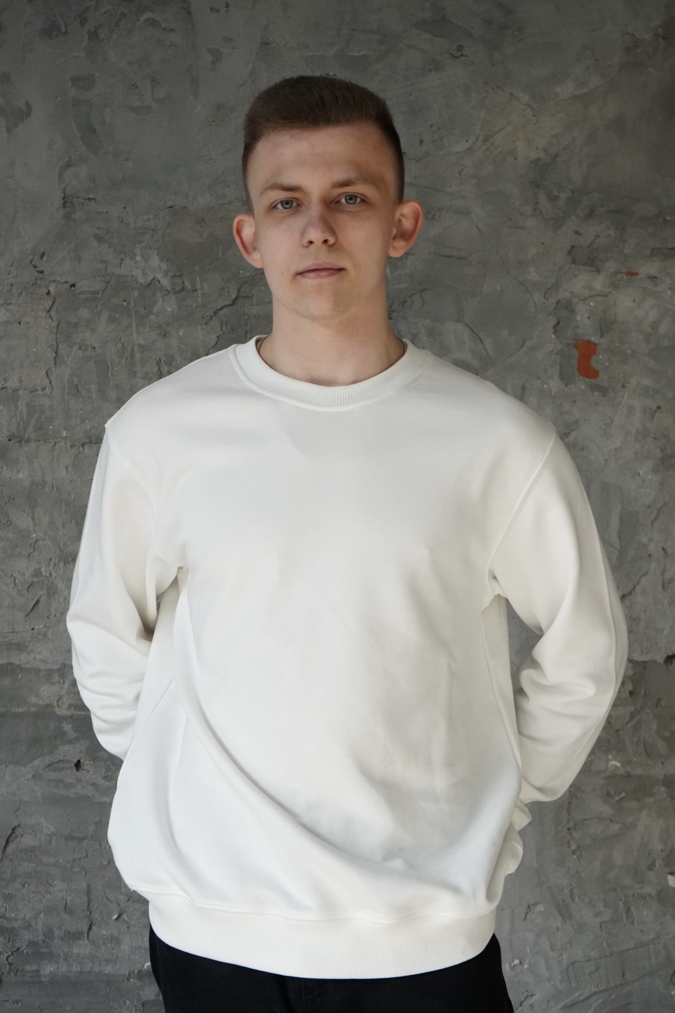 MBM Світшот mbm чистий біло молочний чоловічий