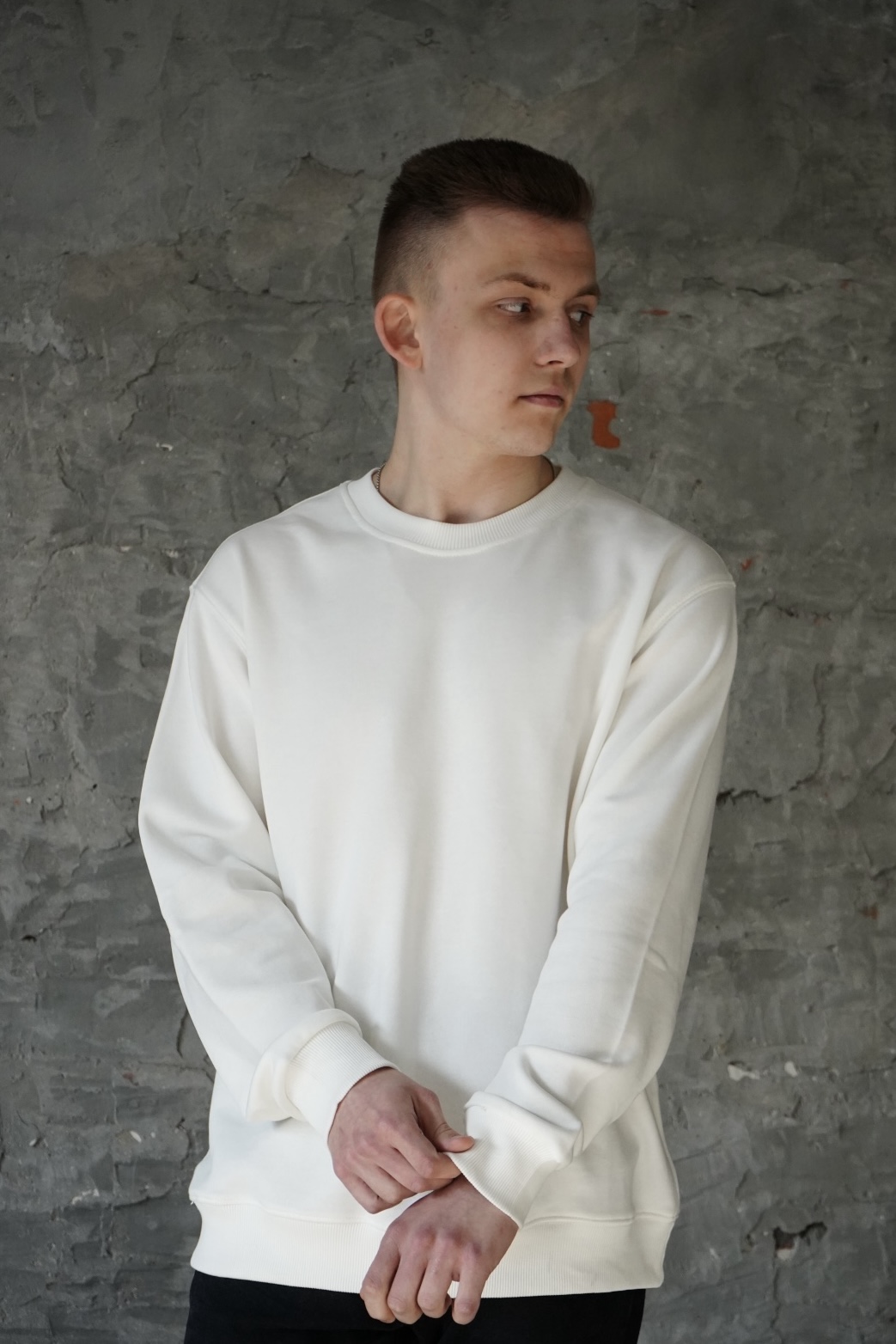 MBM Світшот mbm чистий біло молочний чоловічий