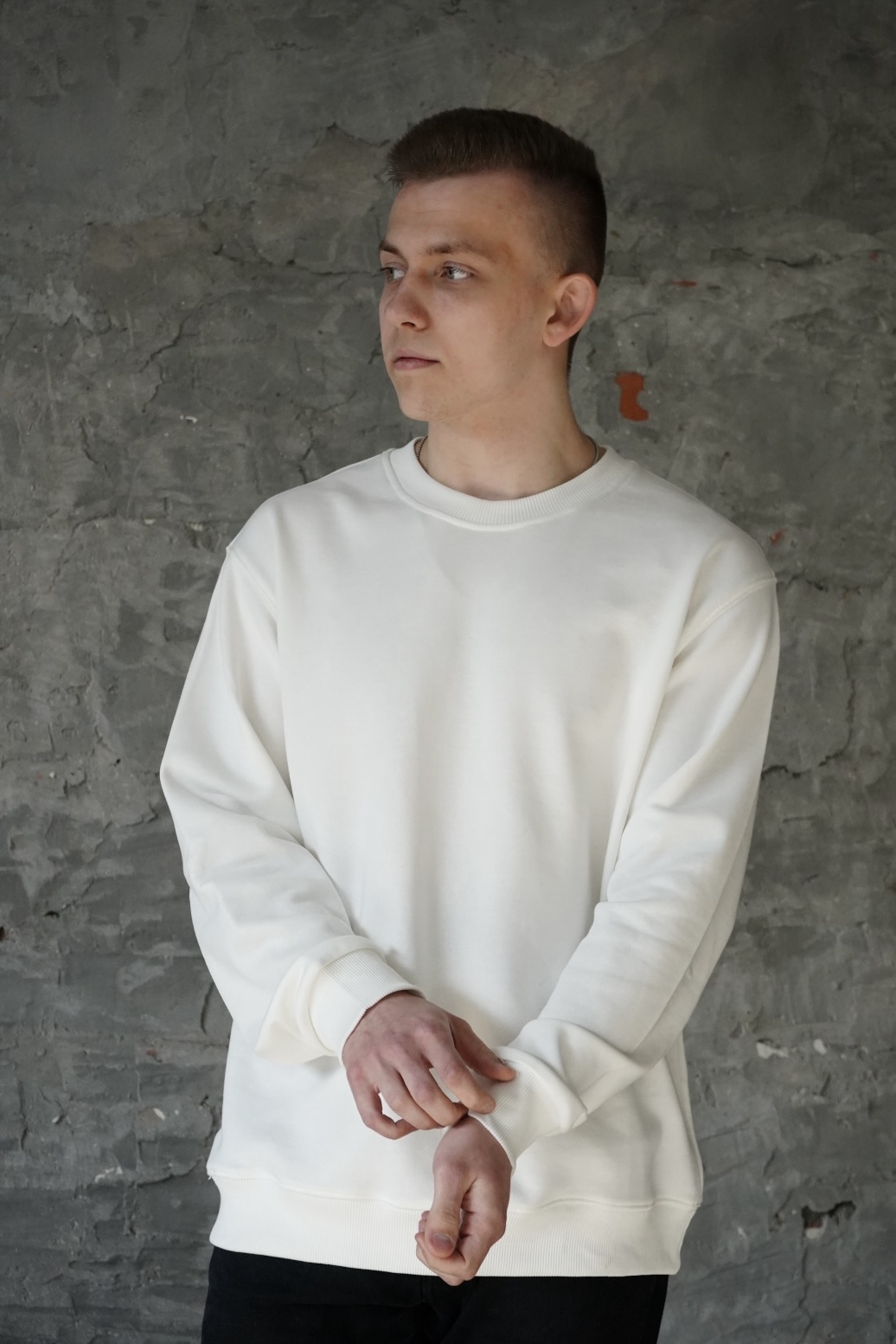 MBM Світшот mbm чистий біло молочний чоловічий