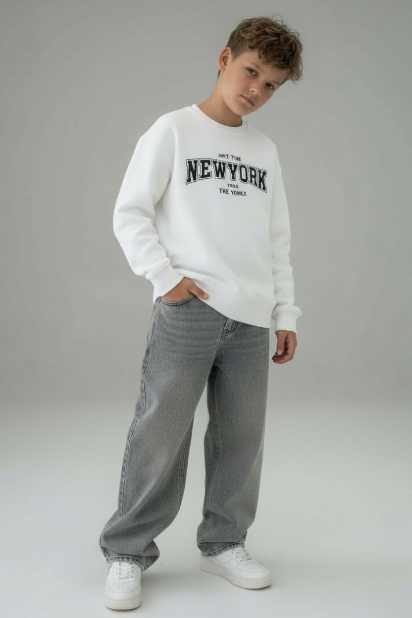 MBM Світшот mbm білий на хлопця