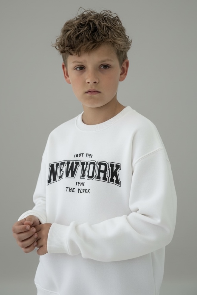 MBM Світшот mbm білий на хлопця