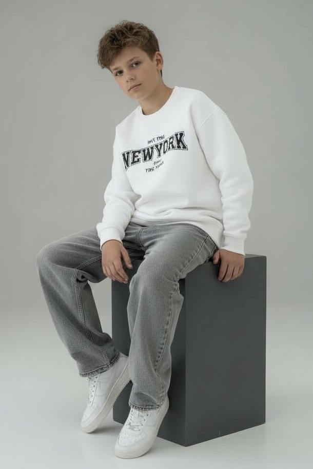 MBM Світшот mbm білий на хлопця