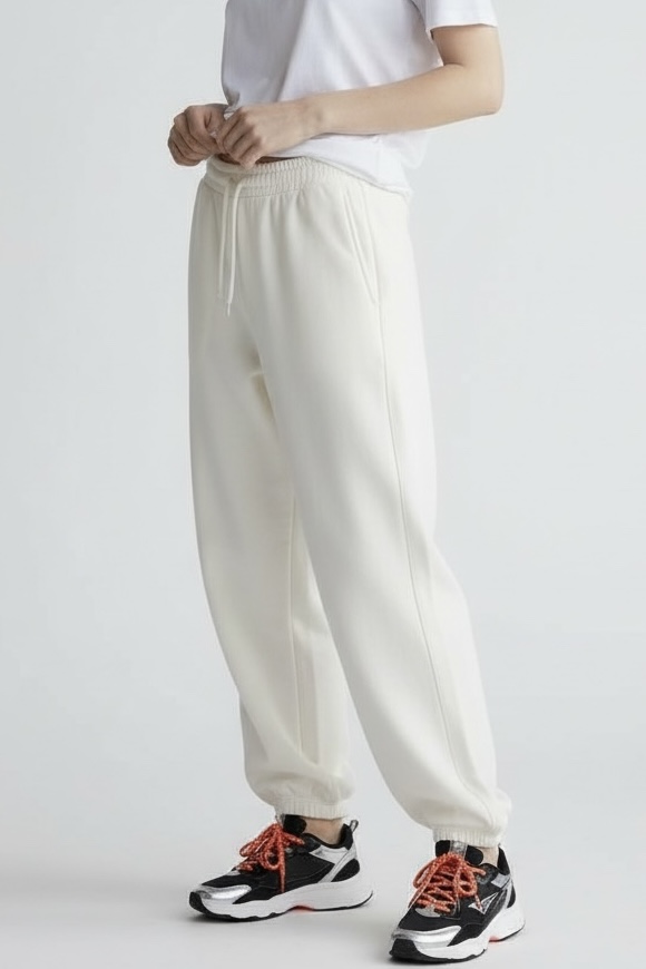 MBM Штани спортивні mbm білі жіночі теплі