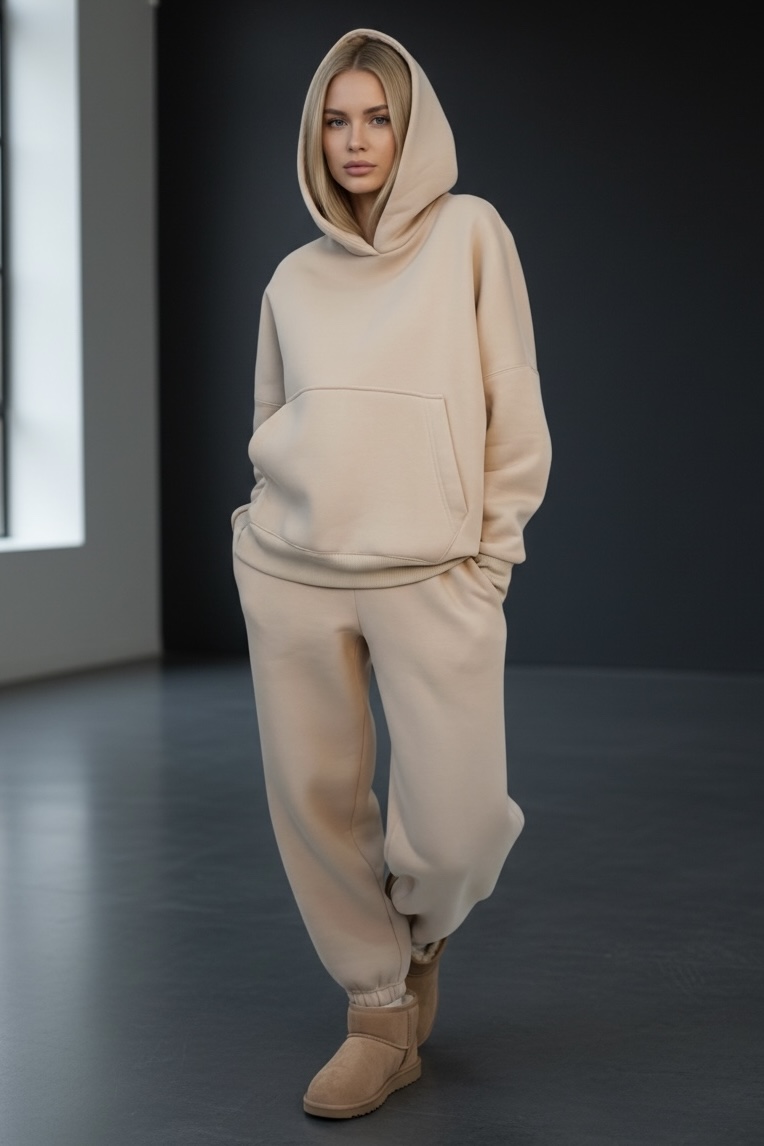 MBM Костюм mbm бежовий жіночій теплий