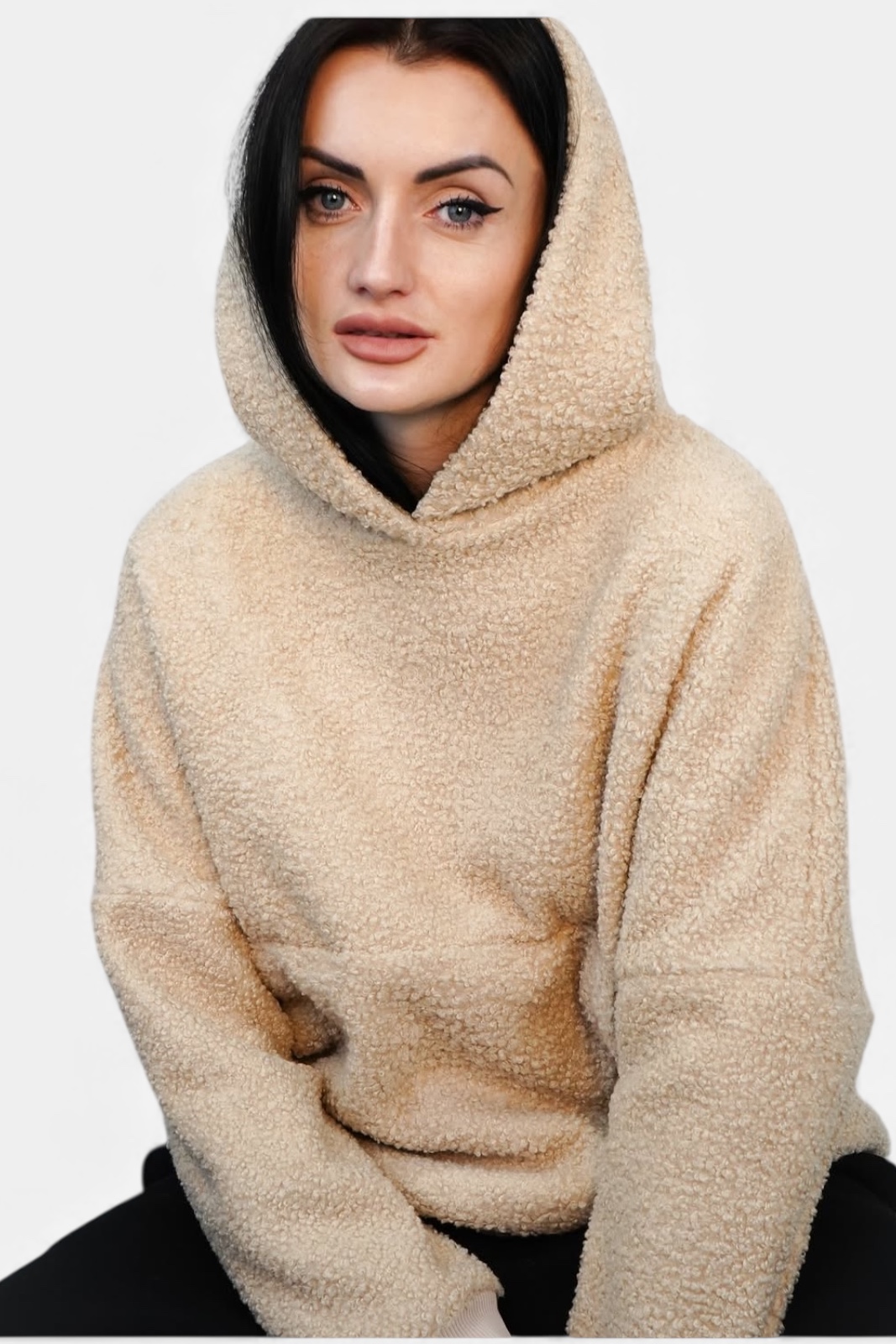 MBM Худі барашка mbm бежевий теплий