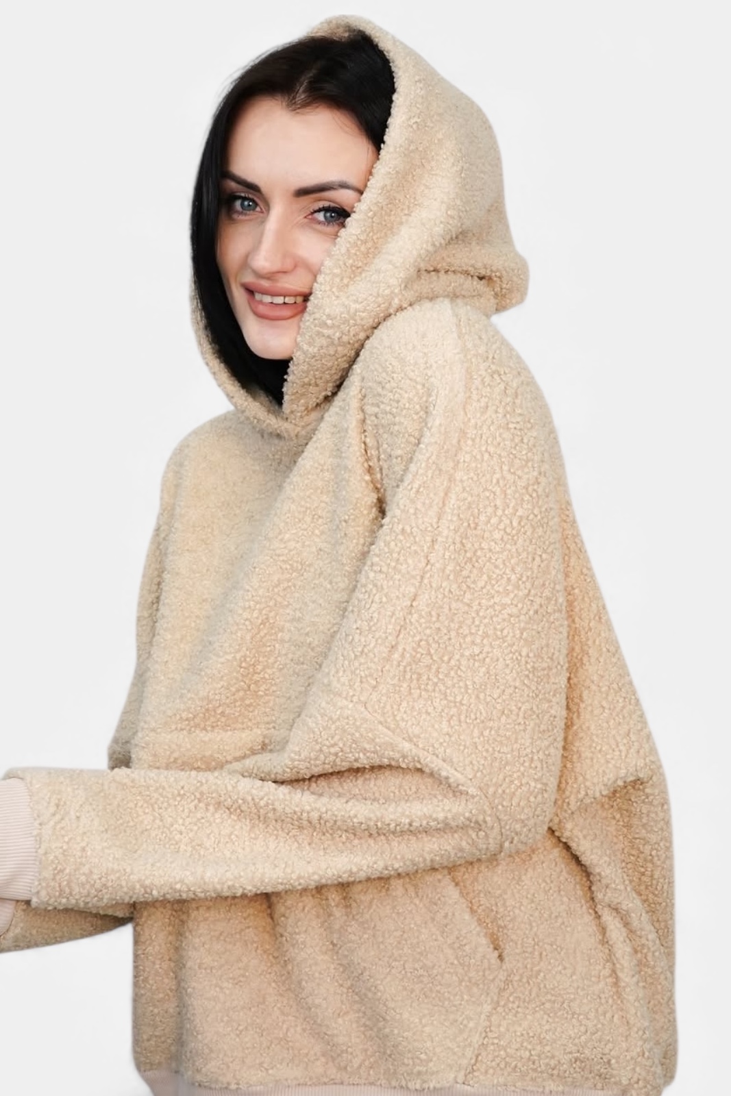 MBM Худі барашка mbm бежевий теплий