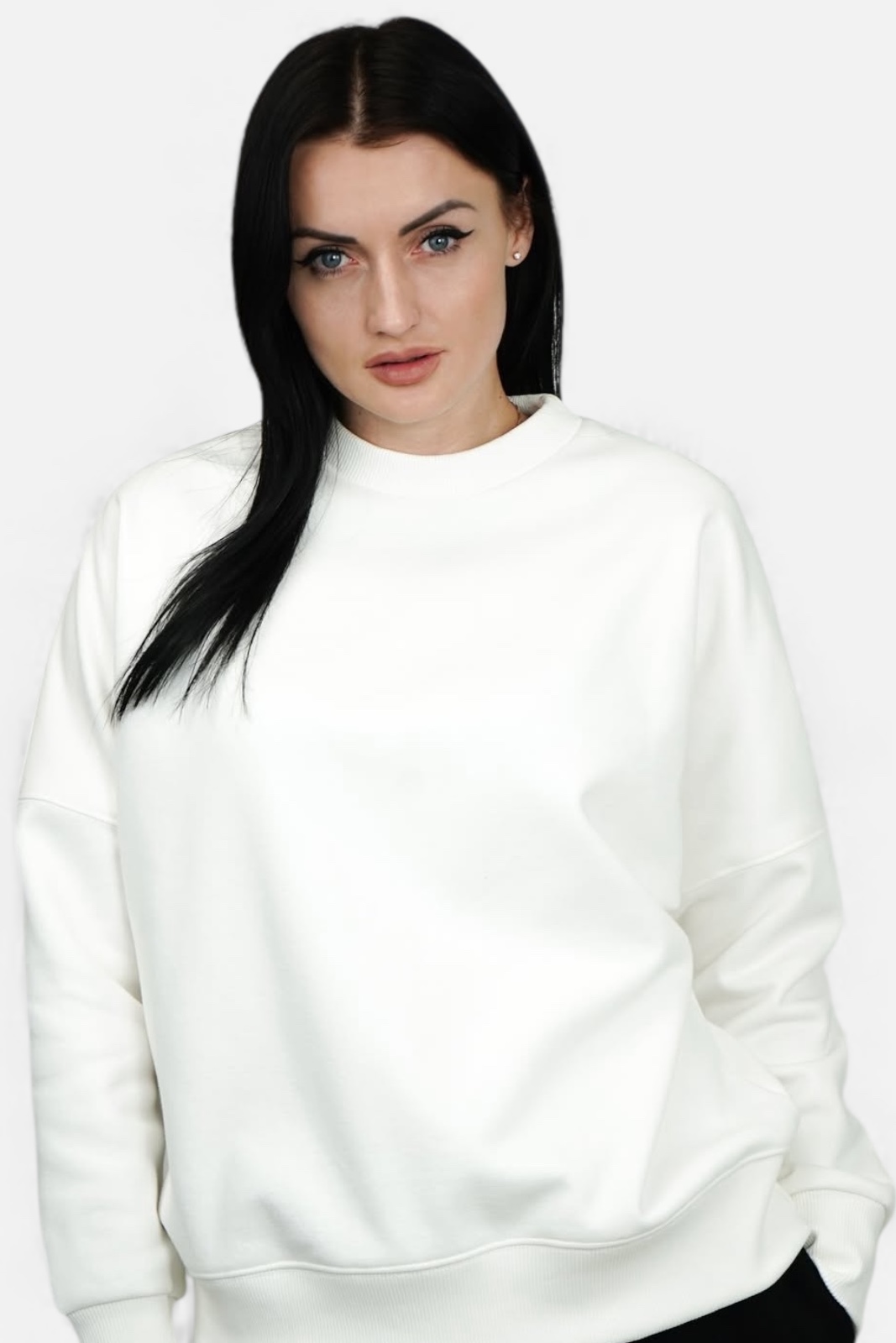 MBM Світшот mbm білий жіночий теплий