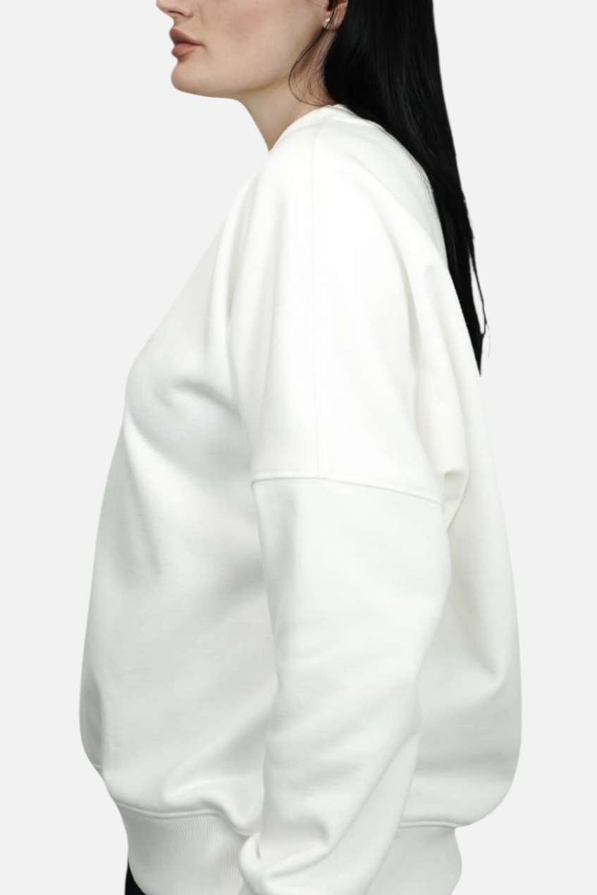 MBM Світшот mbm білий жіночий теплий