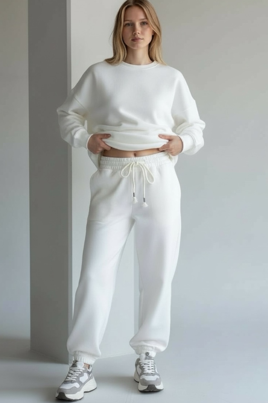 MBM Костюм mbm білий жіночий теплий