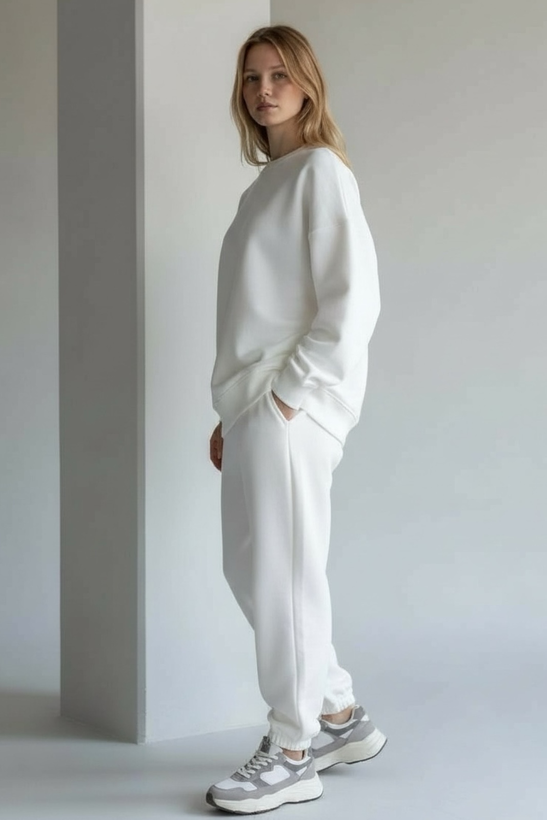 MBM Костюм mbm білий жіночий теплий