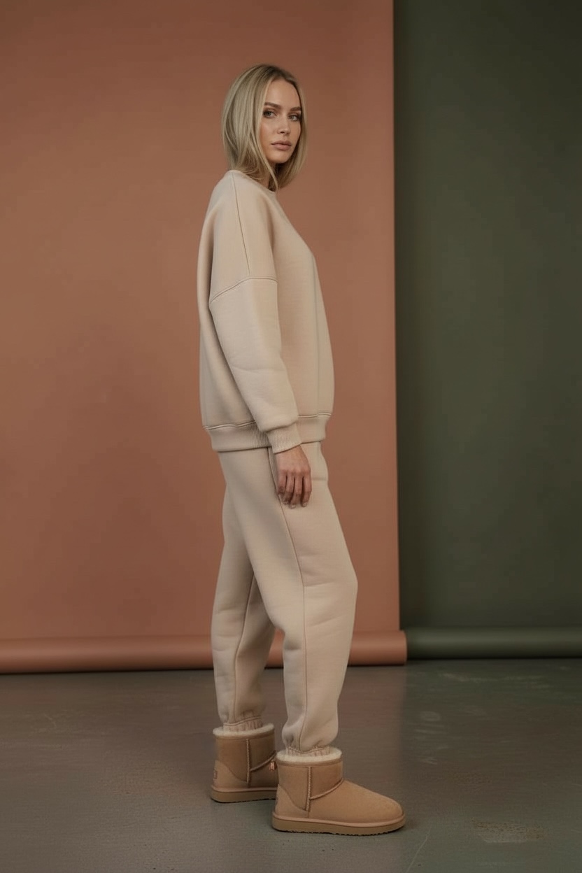 MBM Костюм mbm бежовий жіночий теплий