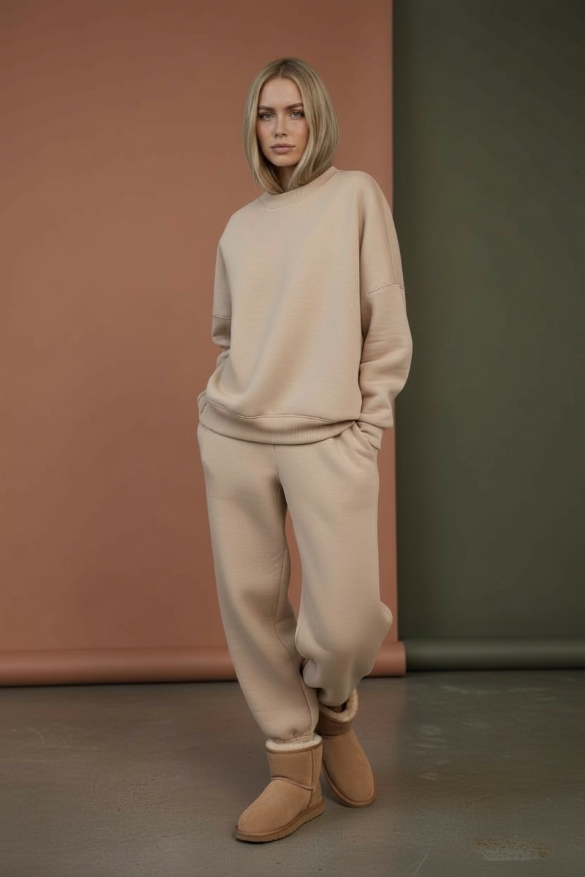 MBM Костюм mbm бежовий жіночий теплий