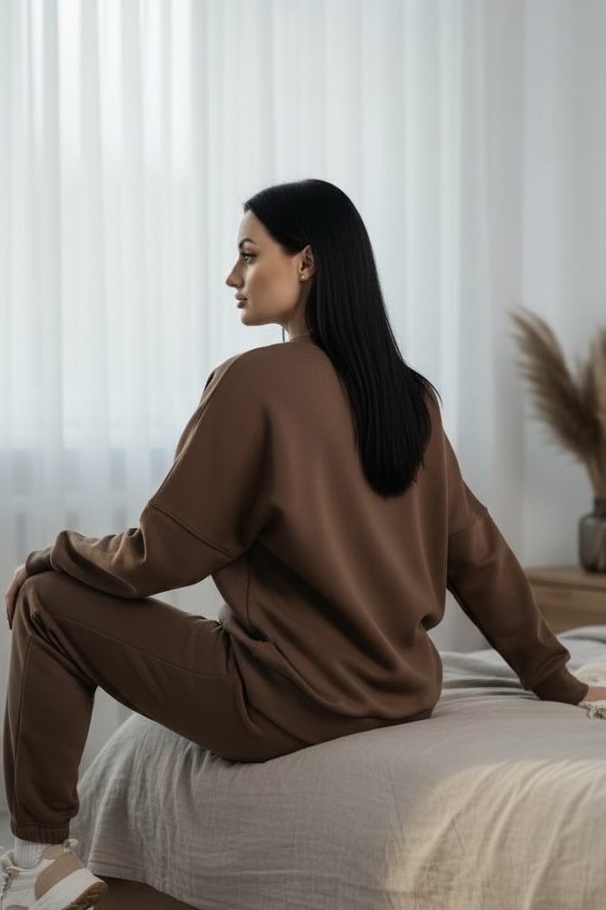 MBM Костюм mbm шоколад жіночий теплий