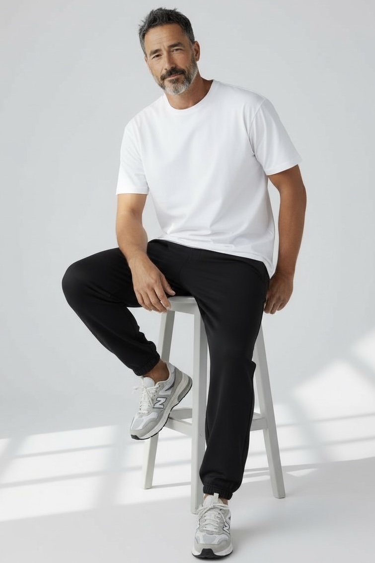 MBM Штани спортивні mbm чорні чоловічі