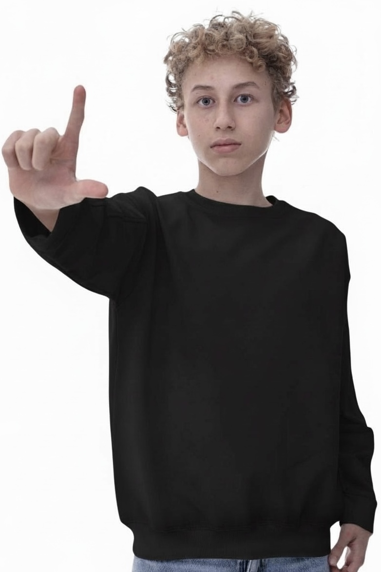 MBM Світшот mbm чорний для хлопців